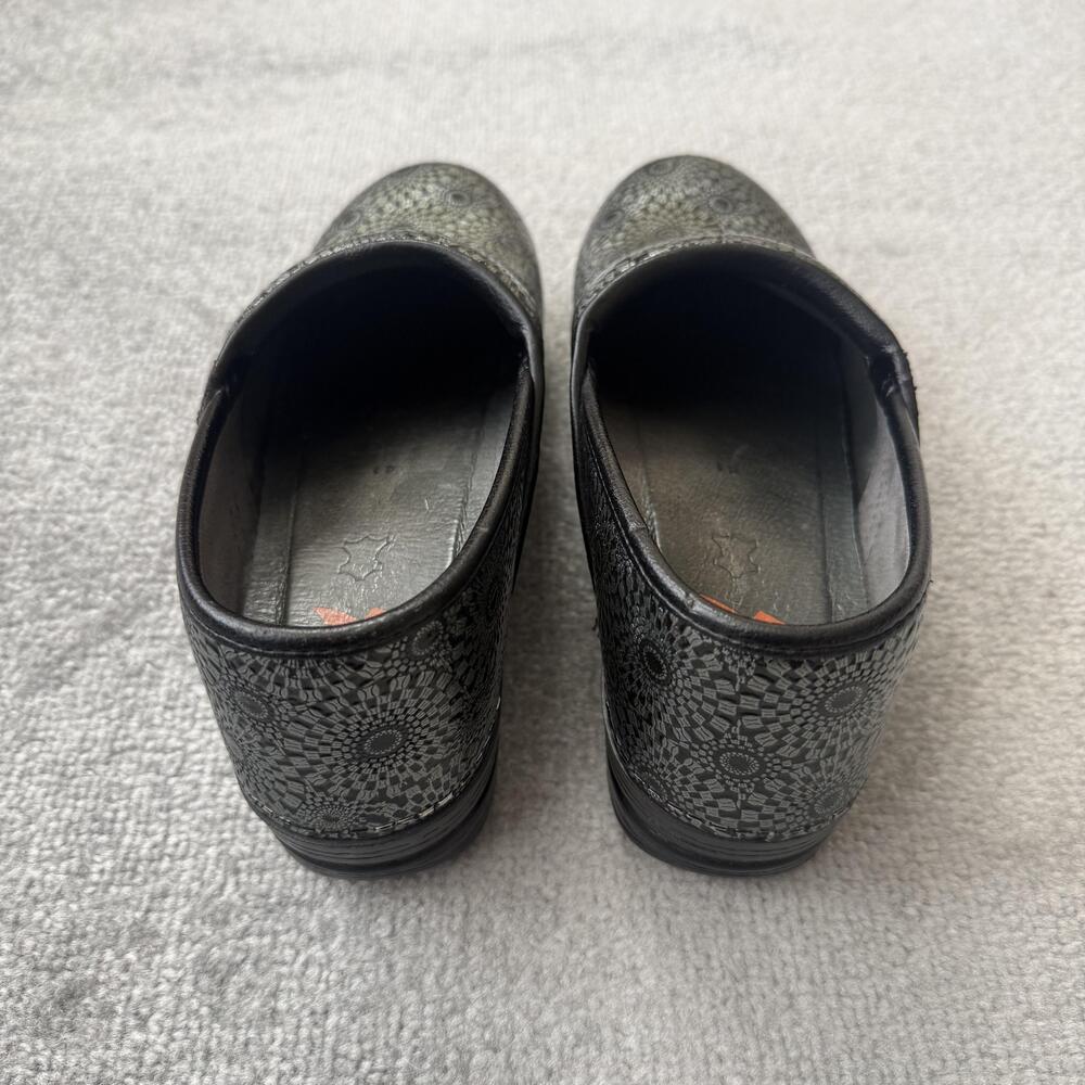 Dansko XP Clogs Shoes Womens Size 41 Silver Geometric Slip Resistant Work - Picture 4 of 12
